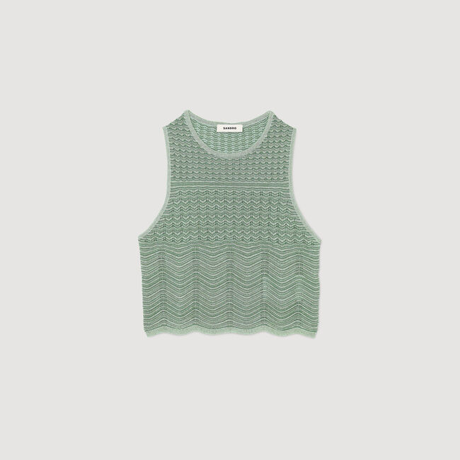 Decorative knit top