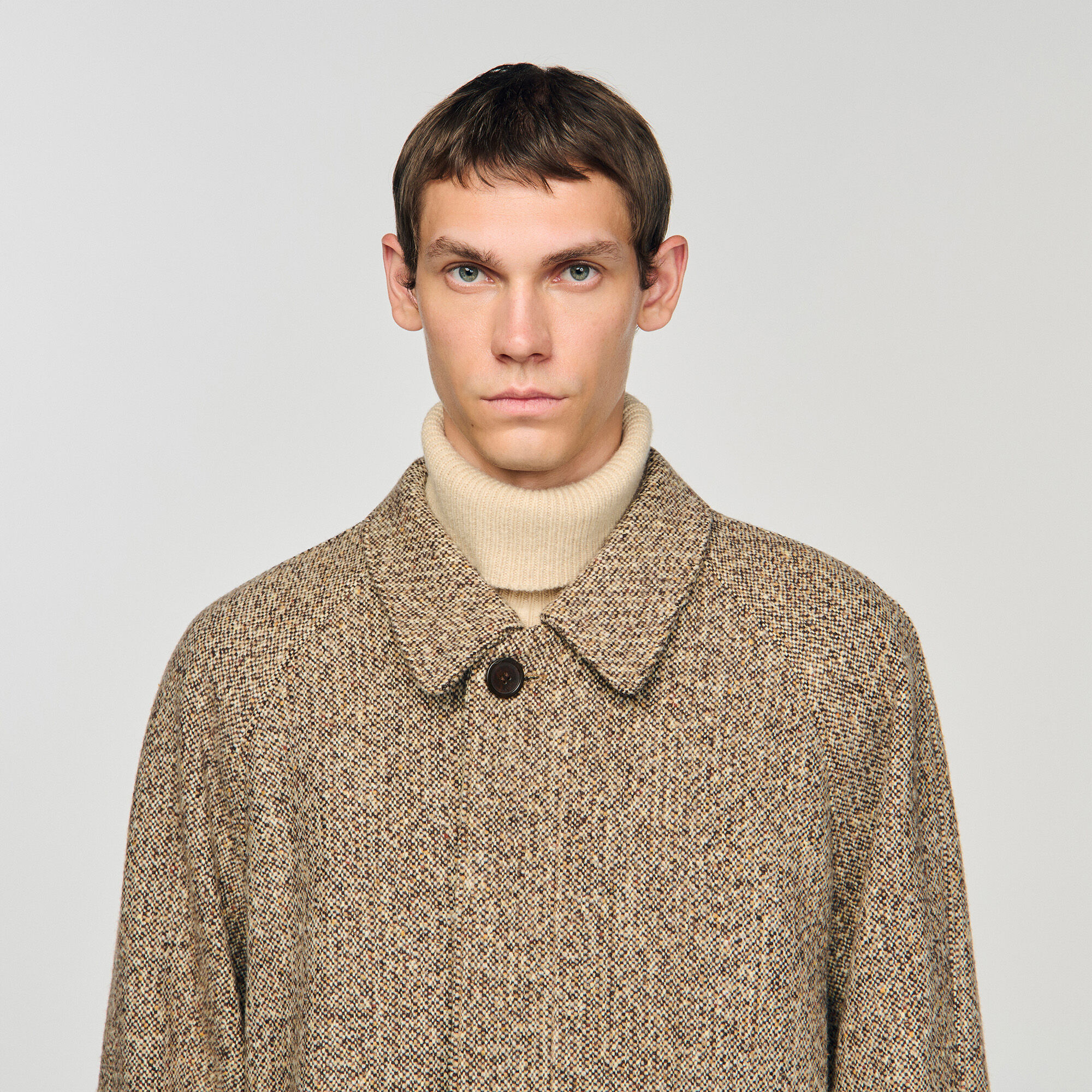 Oversized wool coat