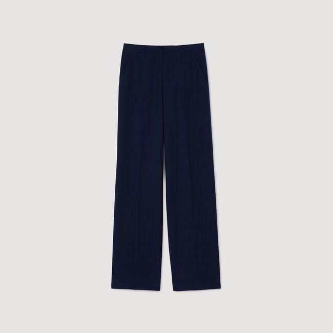 Wool suit trousers