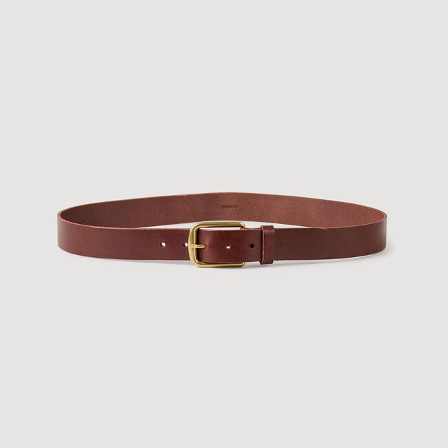 Leather belt