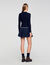 Cropped polo collar cardigan