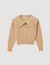 Cropped knit sweater