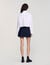 Cropped poplin shirt