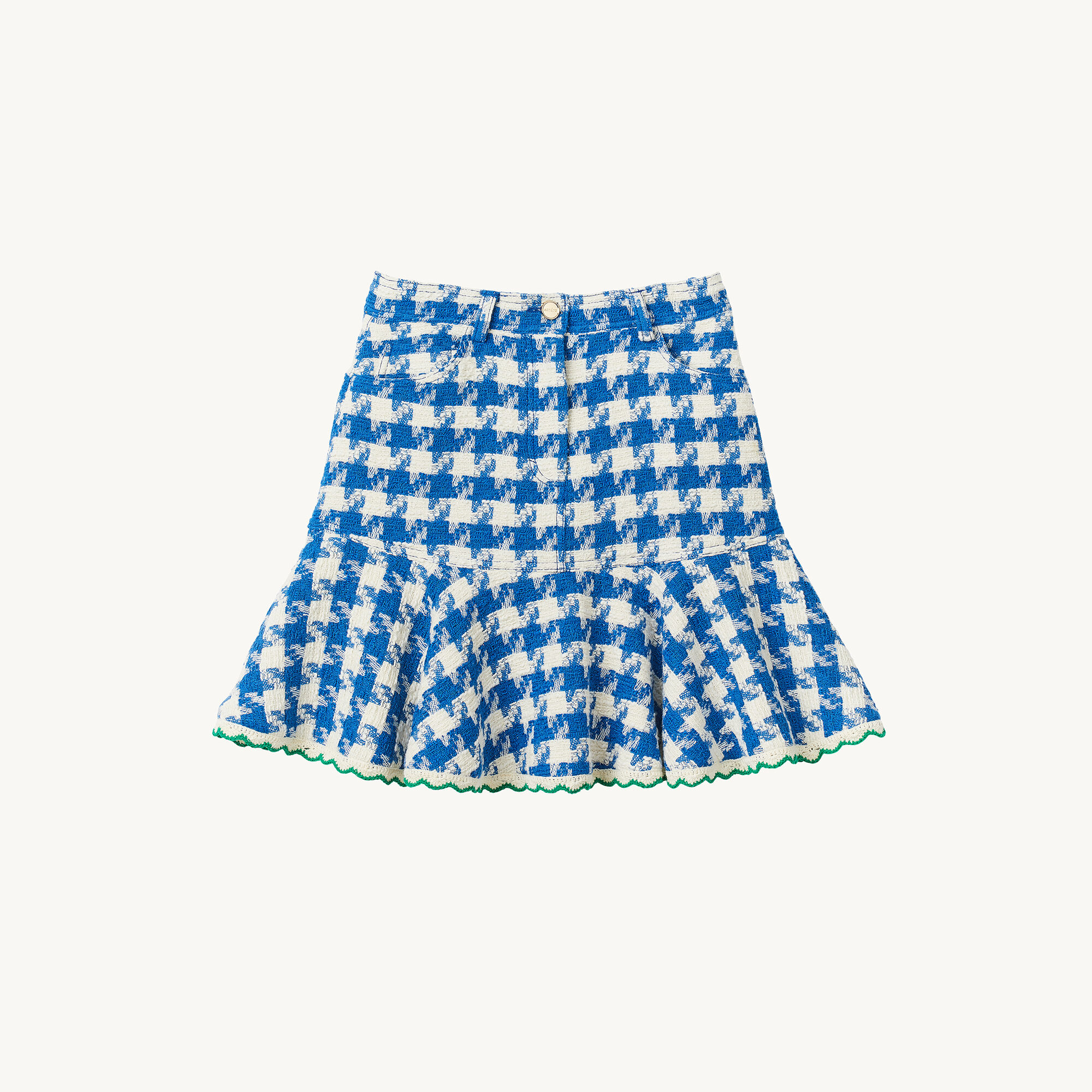 Short tweed skirt