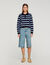 Striped polo jumper