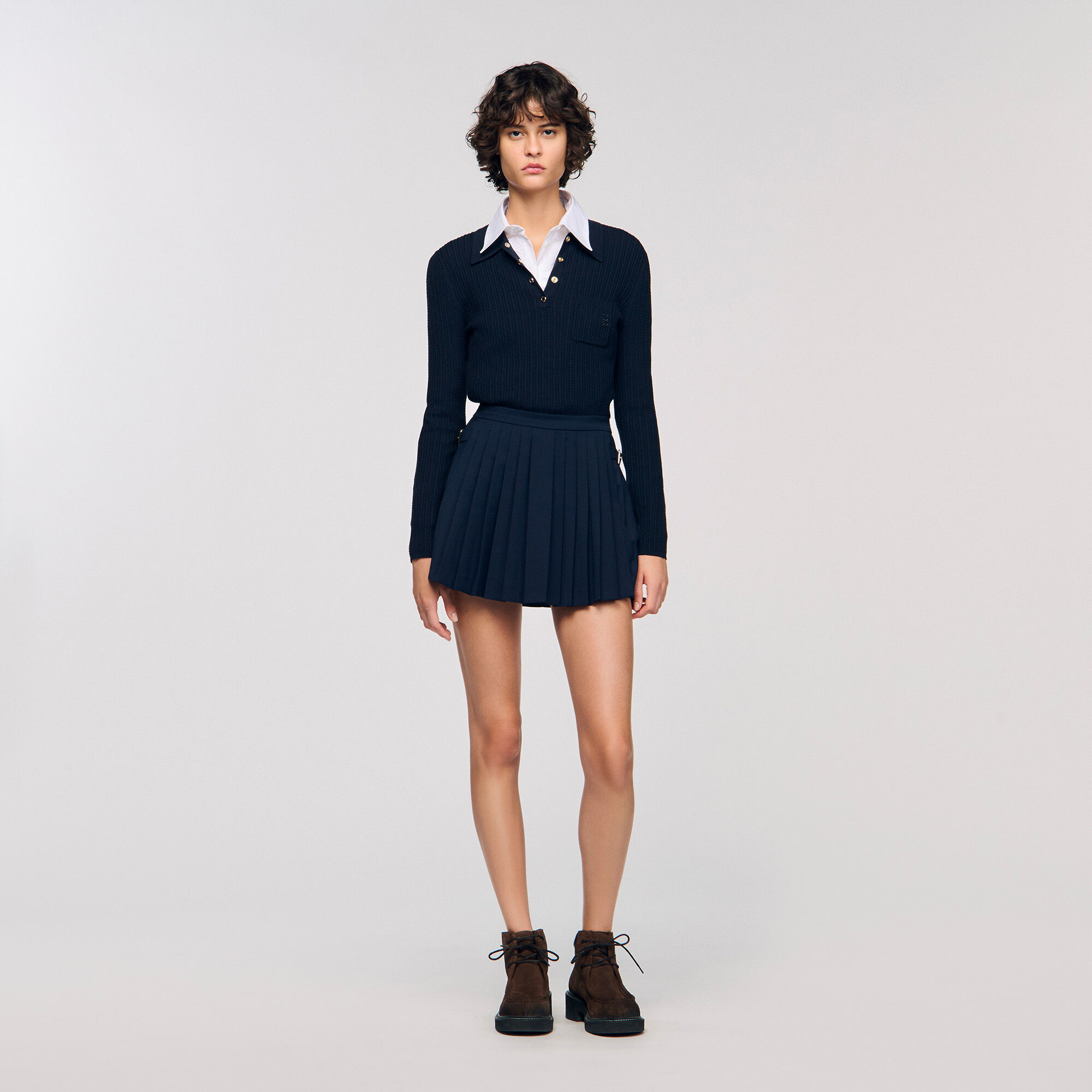 Pleated skort