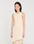 Fringed and beaded knit midi dress