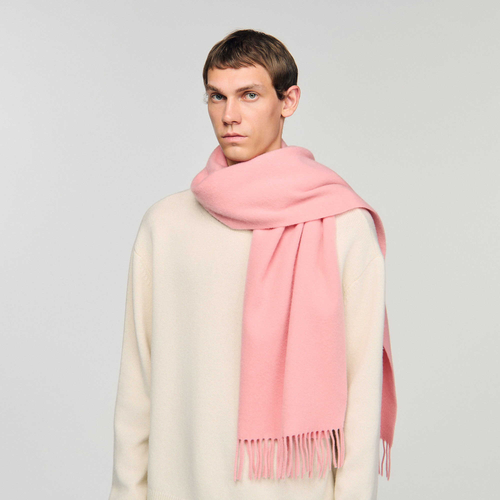 Wool and cashmere scarf