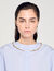 Cropped shirt with jewel trim collar