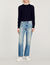 Faded straight-leg organic cotton jeans