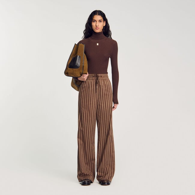 Striped trousers