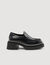 Loafers with thick notched soles