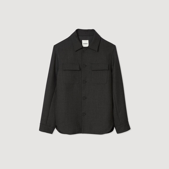 Wool overshirt