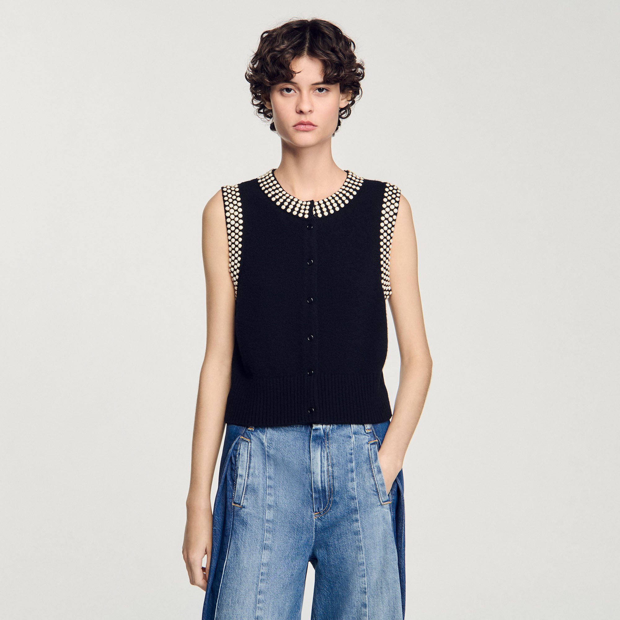 Studded waistcoat