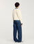 Cardigan with denim details