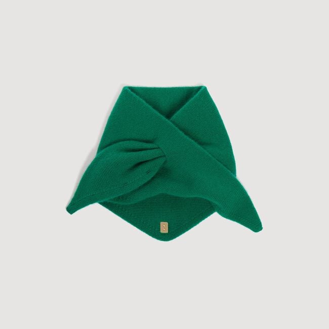 Tie-up wool bandana