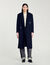 Long wool-blend coat