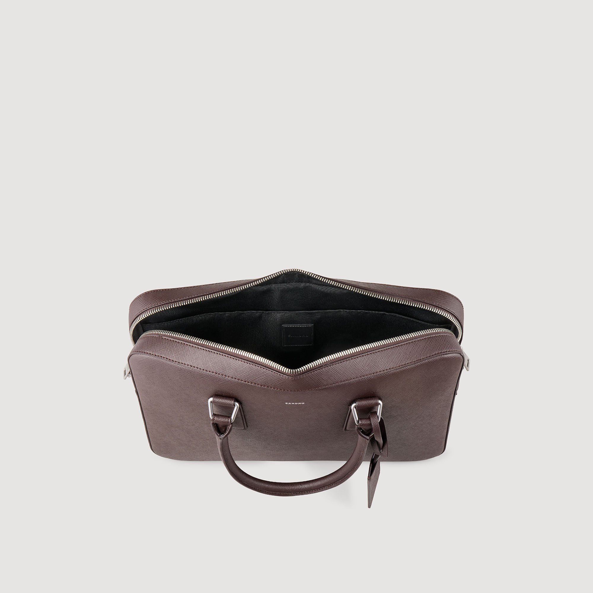 Reconstituted leather briefcase