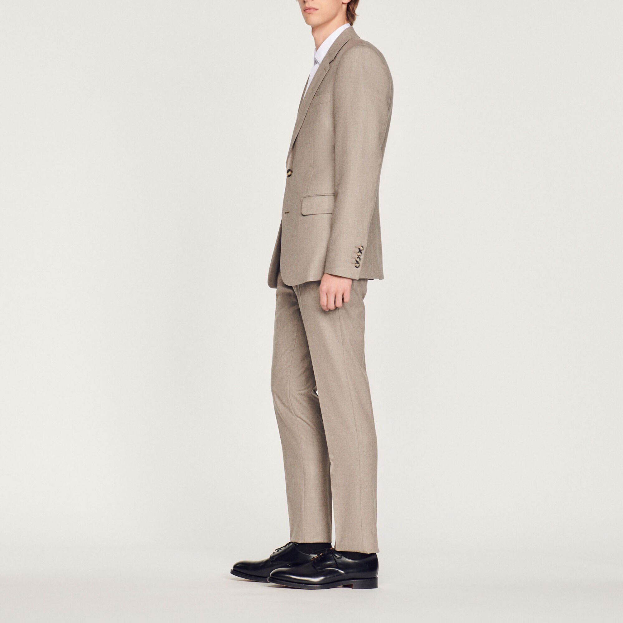 Flannel suit jacket