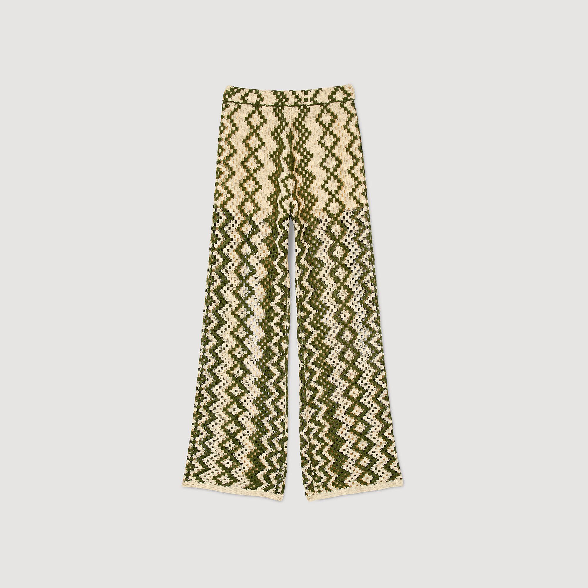 Sandro gold best sale pants