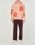 Floral pattern hoodie