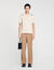 Knitted polo shirt with zip collar
