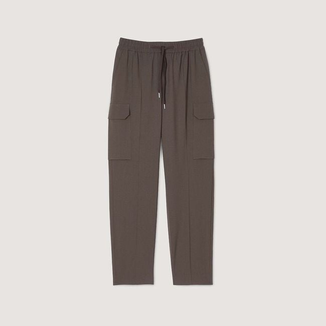 Elasticated cargo trousers