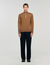 Wool jumper with zip collar