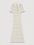 Knitted maxi dress with polo neck