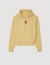 Leather patch sweatshirt