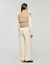 Short sleeveless wool puffer jacket