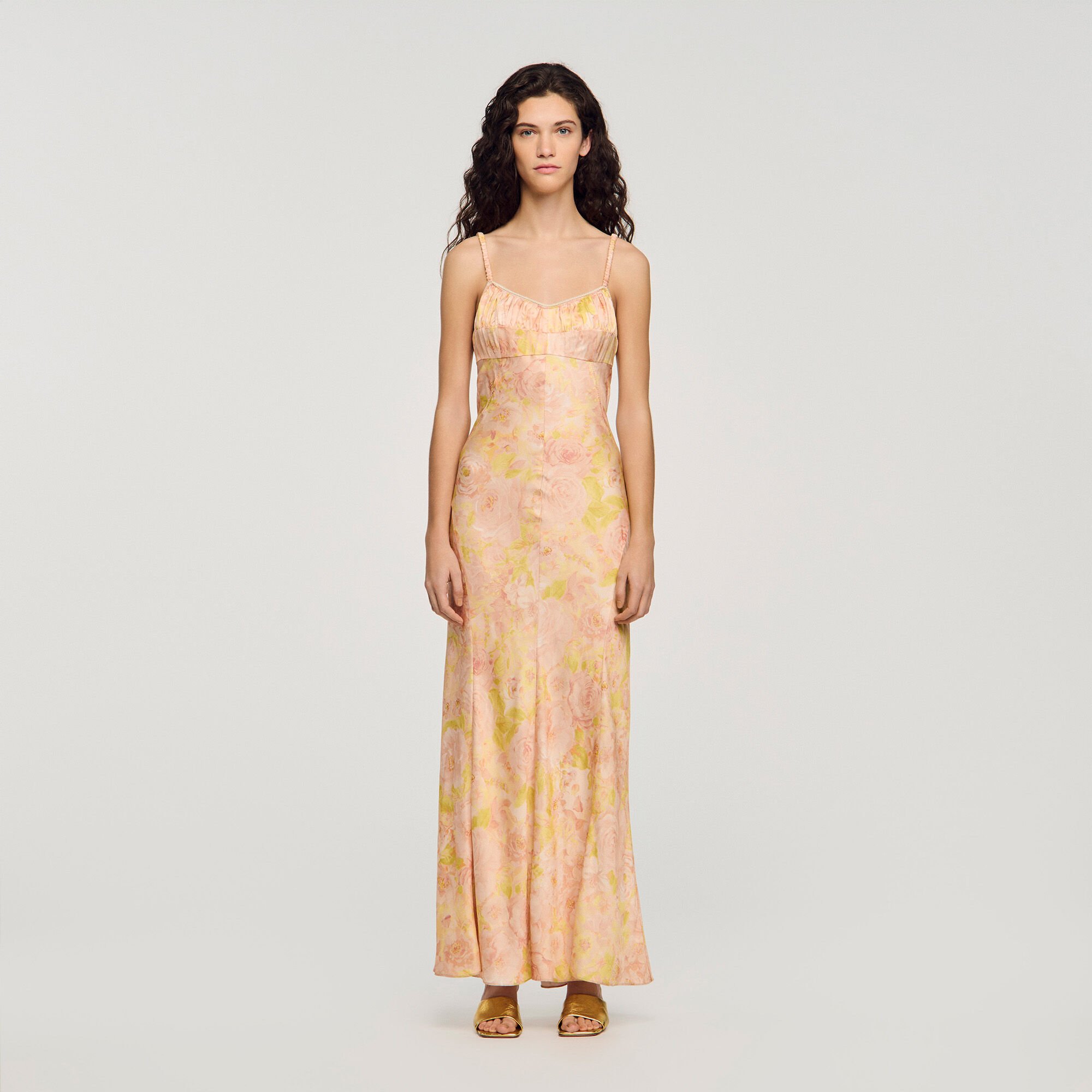 Flower print maxi dress