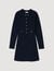Short button-up knit dress