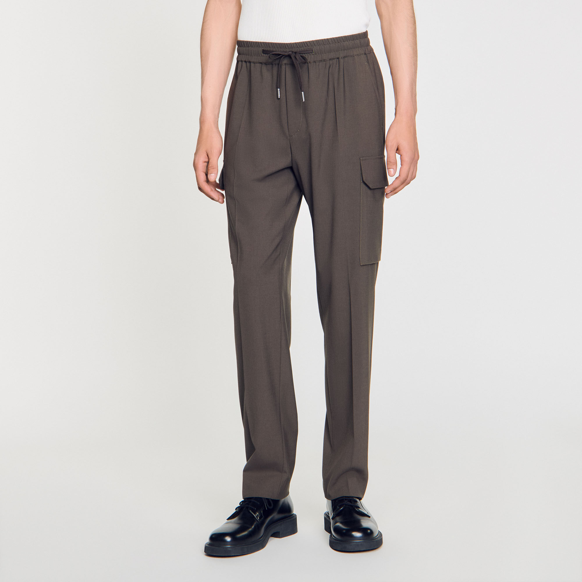 Elasticated cargo trousers
