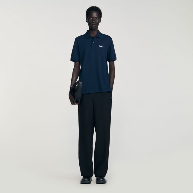 Cotton piqué polo shirt