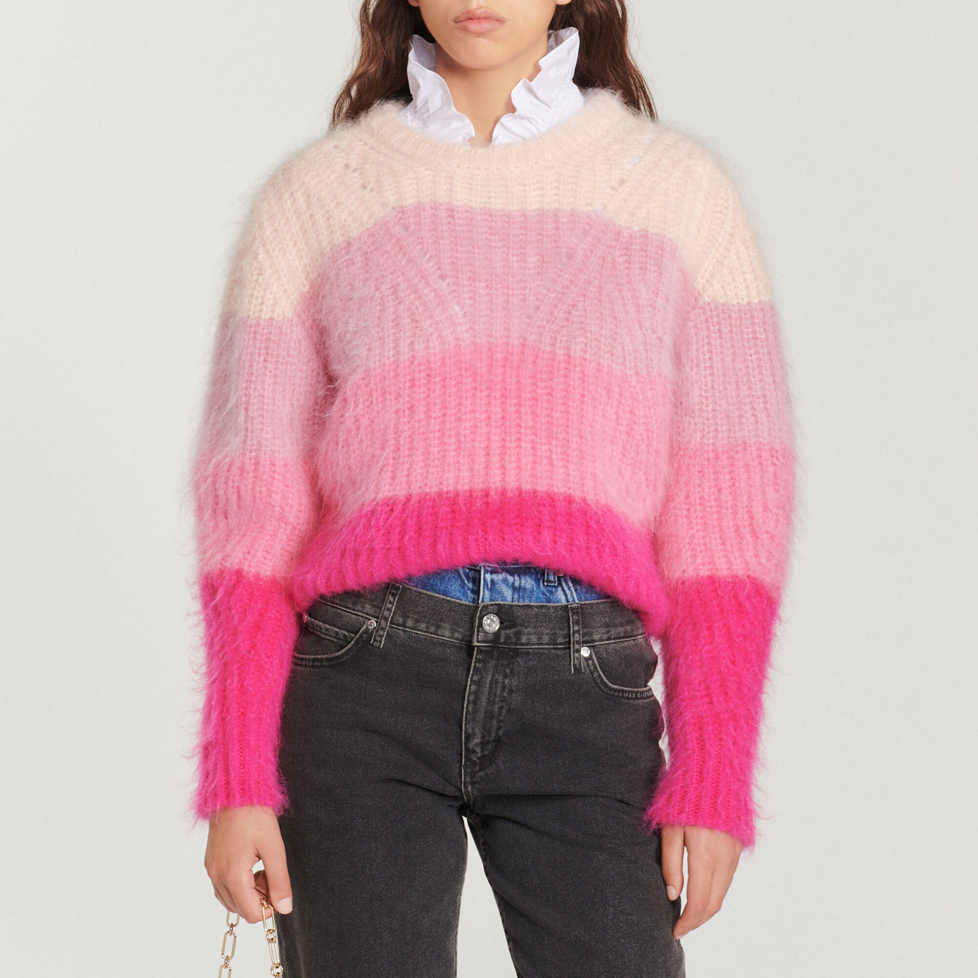 Sandro pink sweater 2025