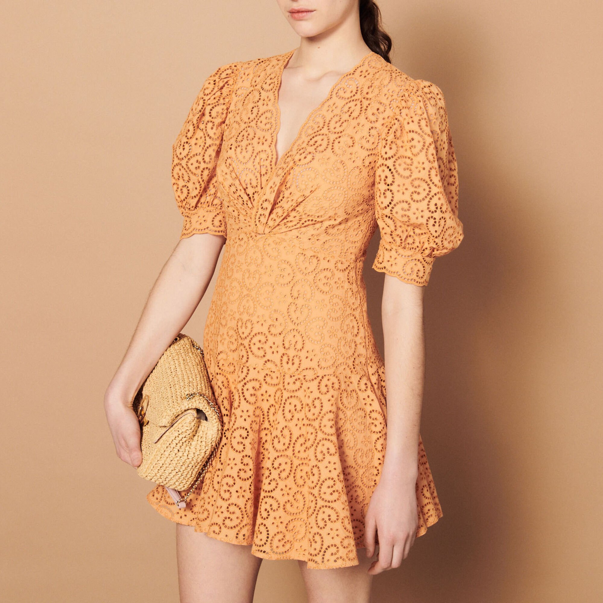 Short broderie anglaise dress