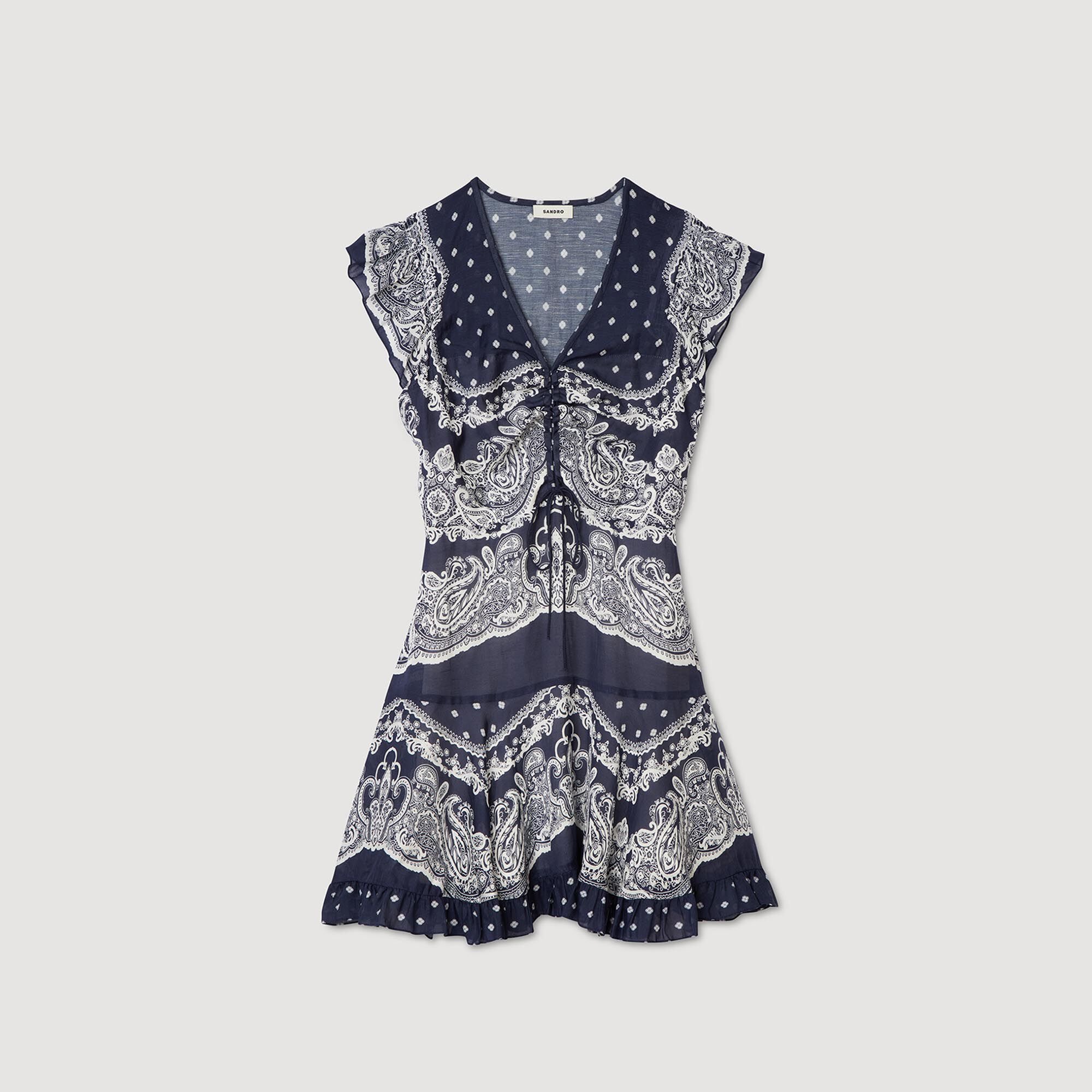 Short bandana-motif dress