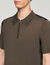Knitted polo shirt with zip collar