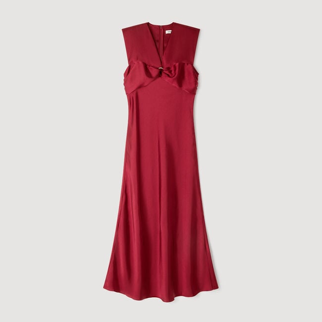 V-neck maxi dress