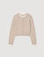 Cardigan with contrast collar