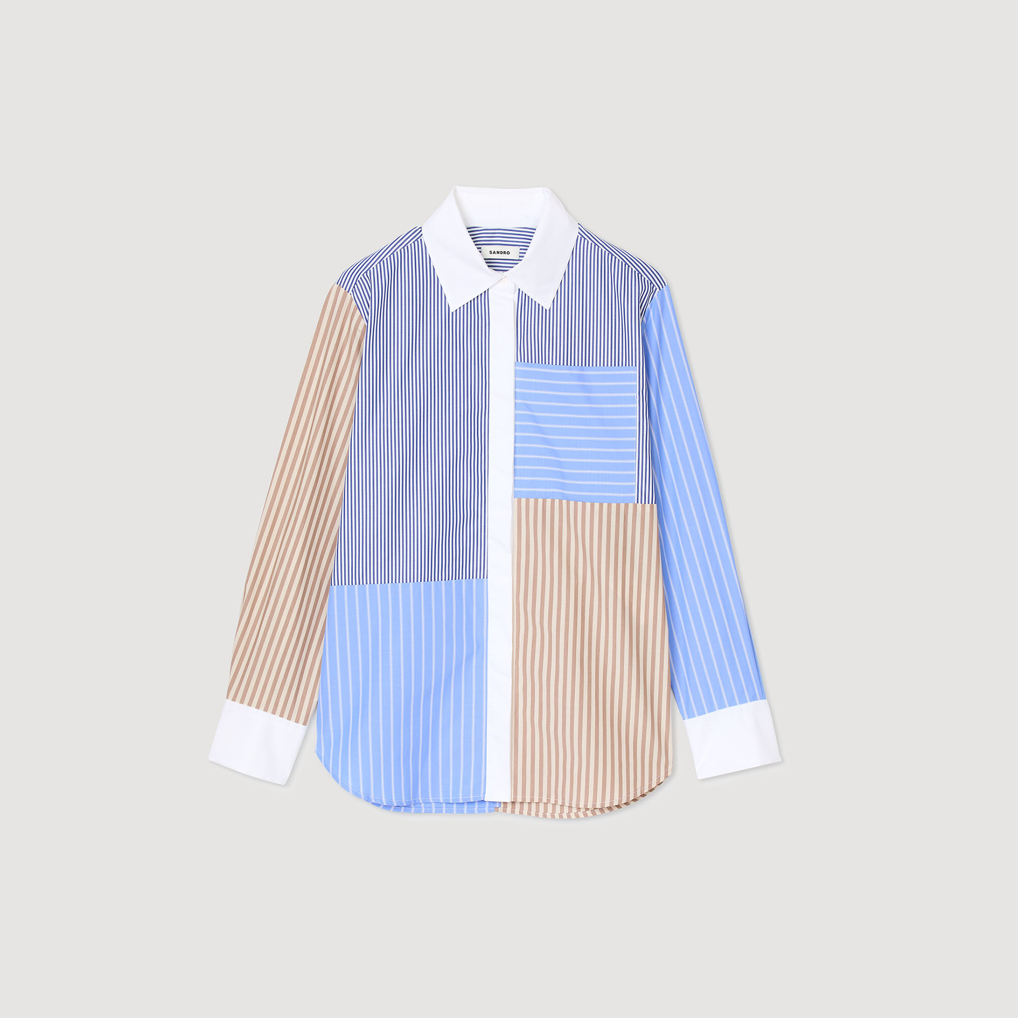 Striped mix shirt
