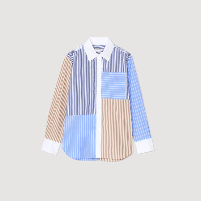 Striped mix shirt