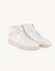 Leather high-top trainers