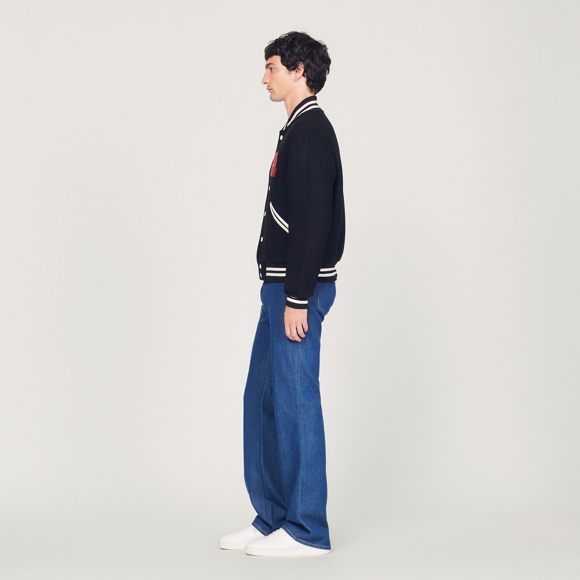 Hot Stuff wool cloth varsity jacket