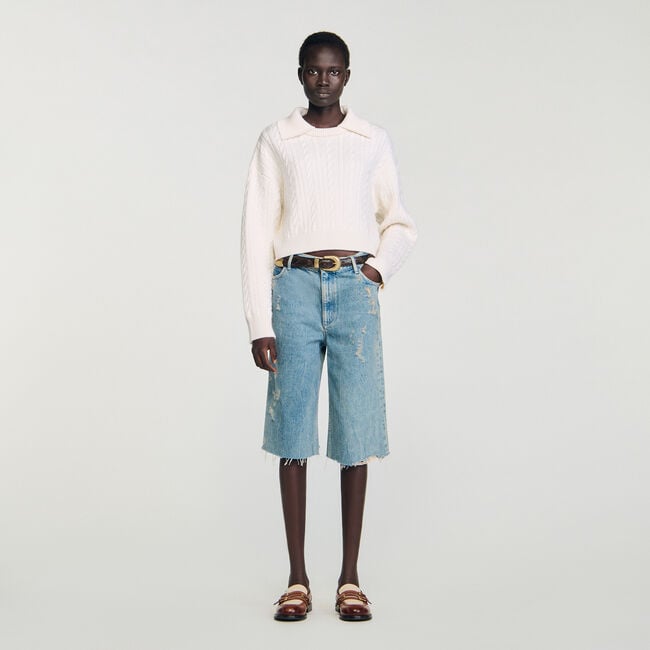 Sailor-neck jumper