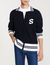 Two-tone knitted cardigan