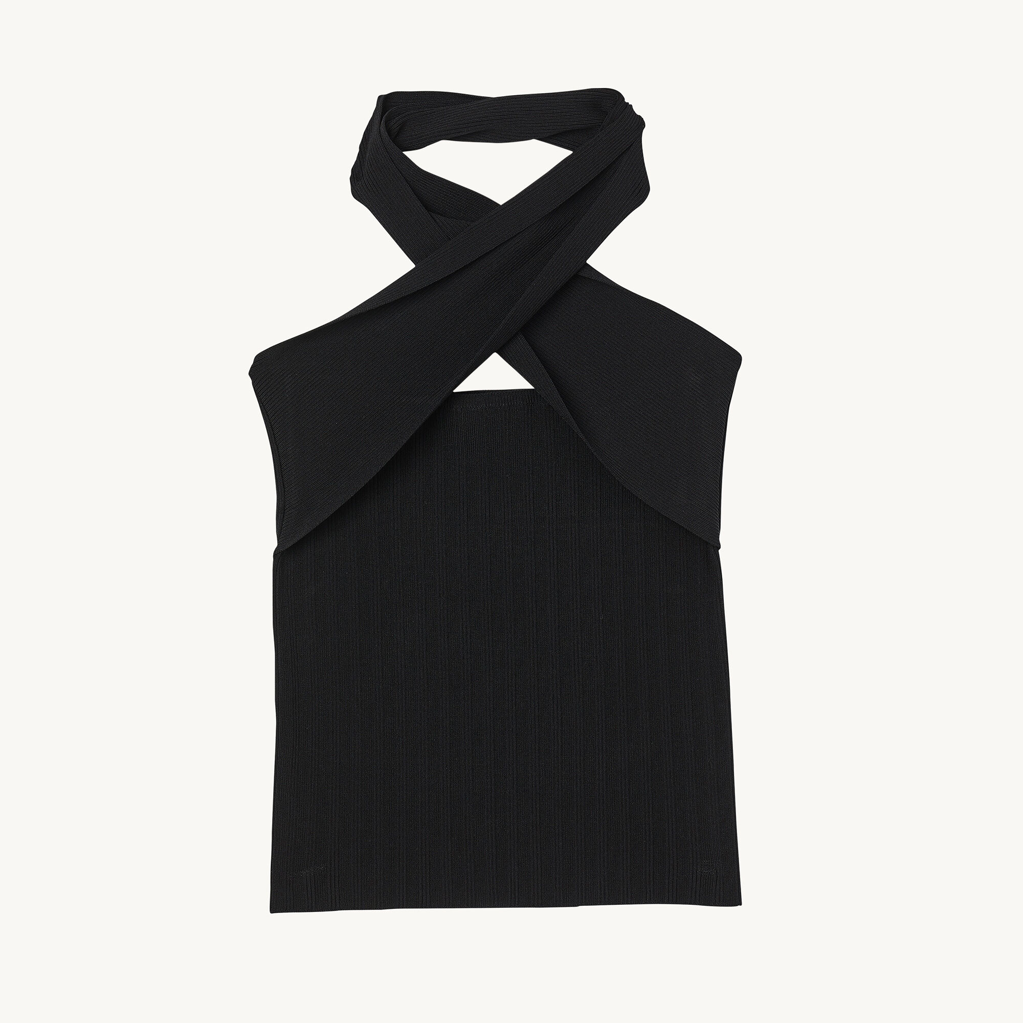 Backless crossover top