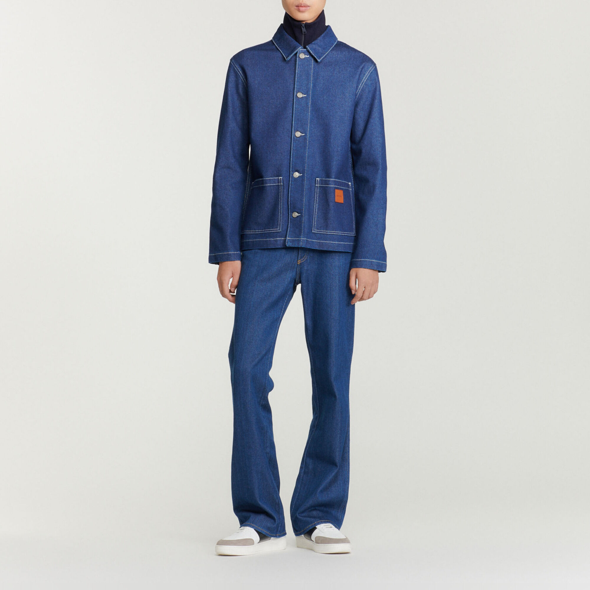 Sandro denim jacket mens store