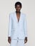 Sequin-stripe tailored jacket